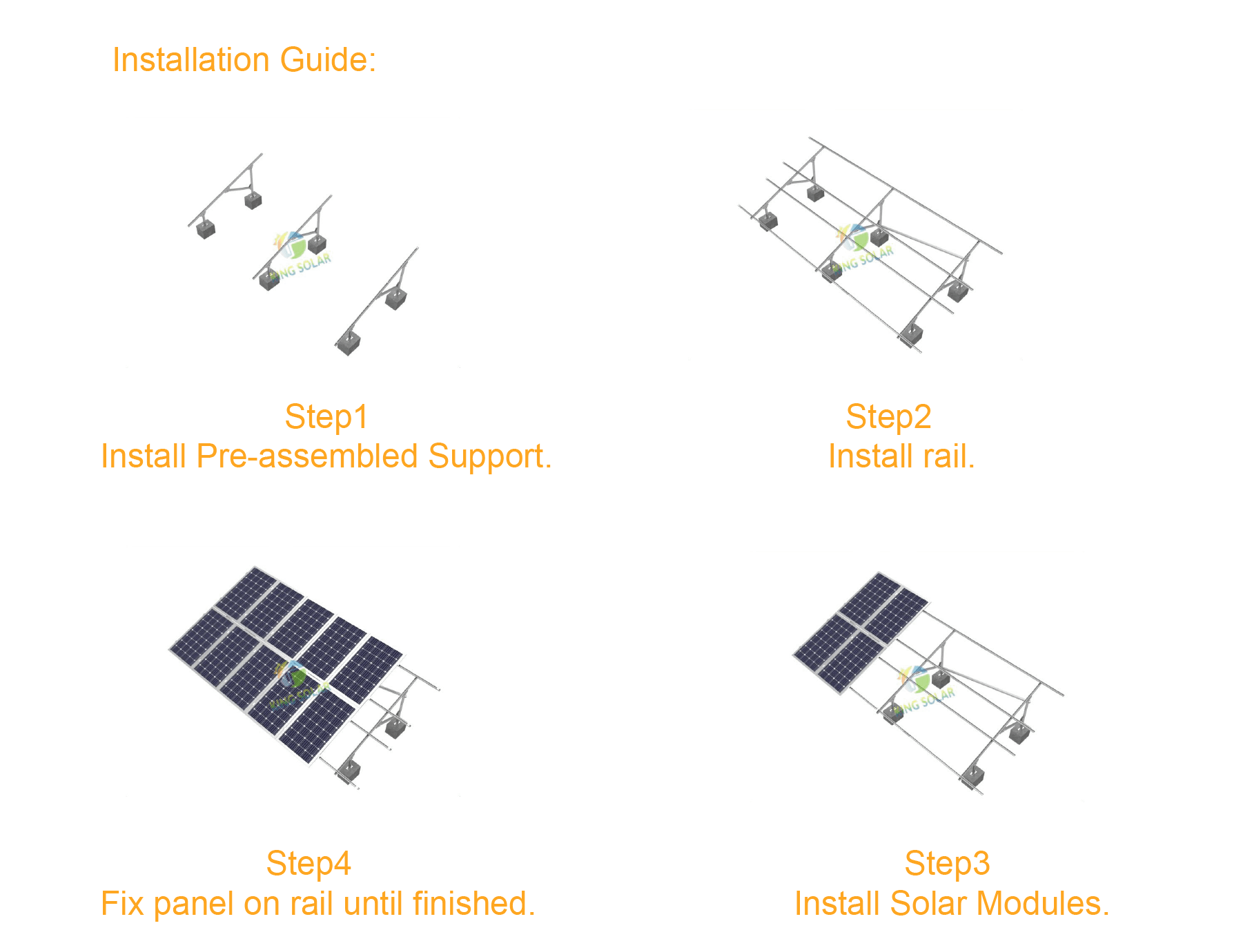 Solar panel mounting brackets