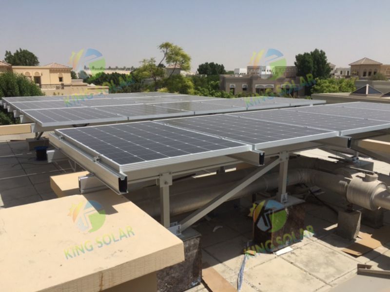 85 kW-Solarinstallationslösungen für Zementdächer