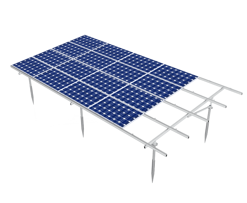 Bodenmontierte Solaranlage