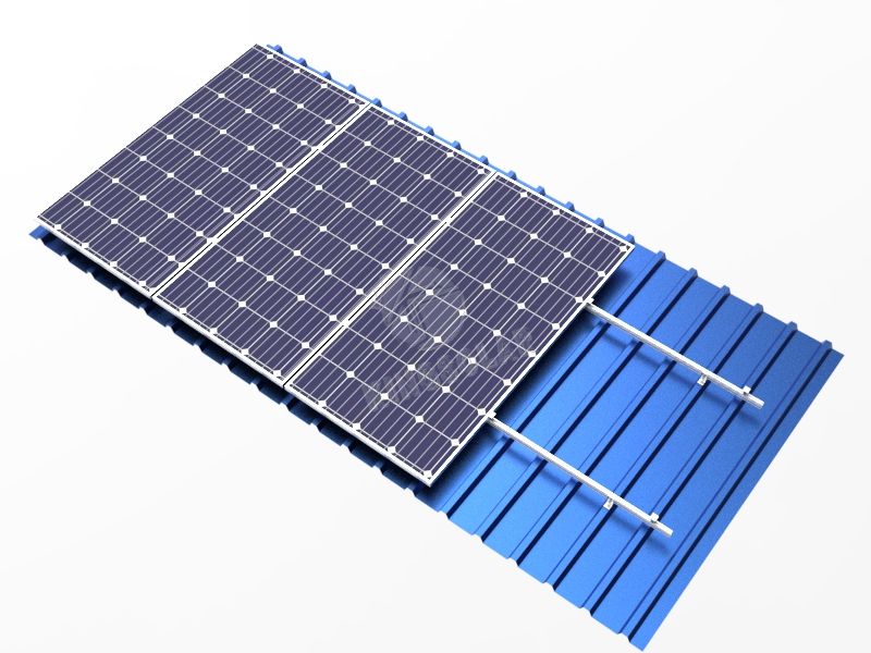 L-Fuß-Farbstahlziegeldach-Solarinstallationssystem
