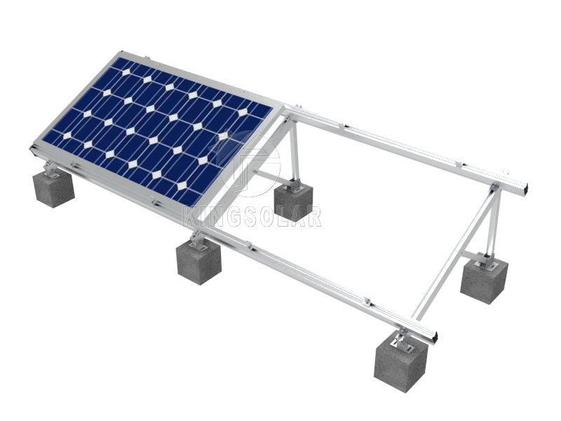 Solar-Montagesystem für Flachdächer mit Aluminiumhalterung