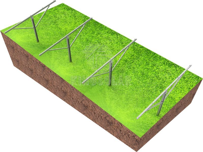 Einsäulen-Solar-Bodenmontagesystem aus Stahl vom Typ C